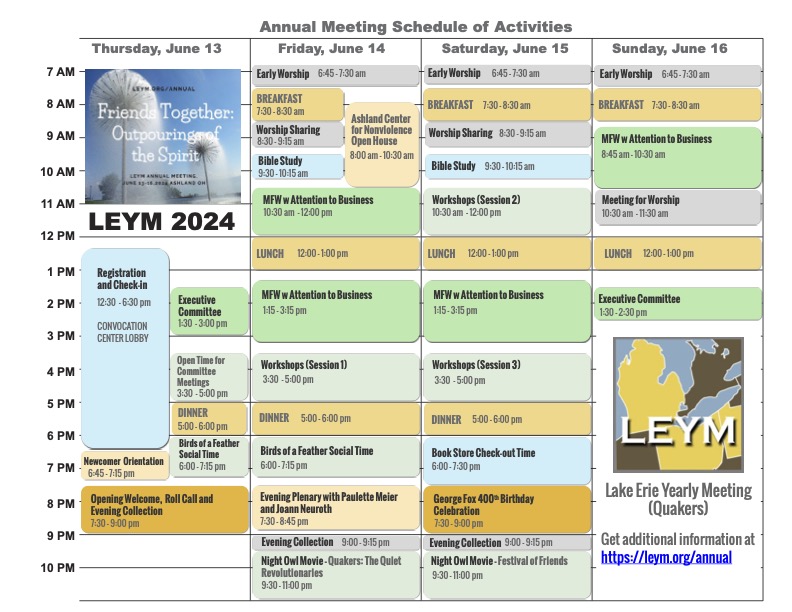 2024 Meeting Schedule