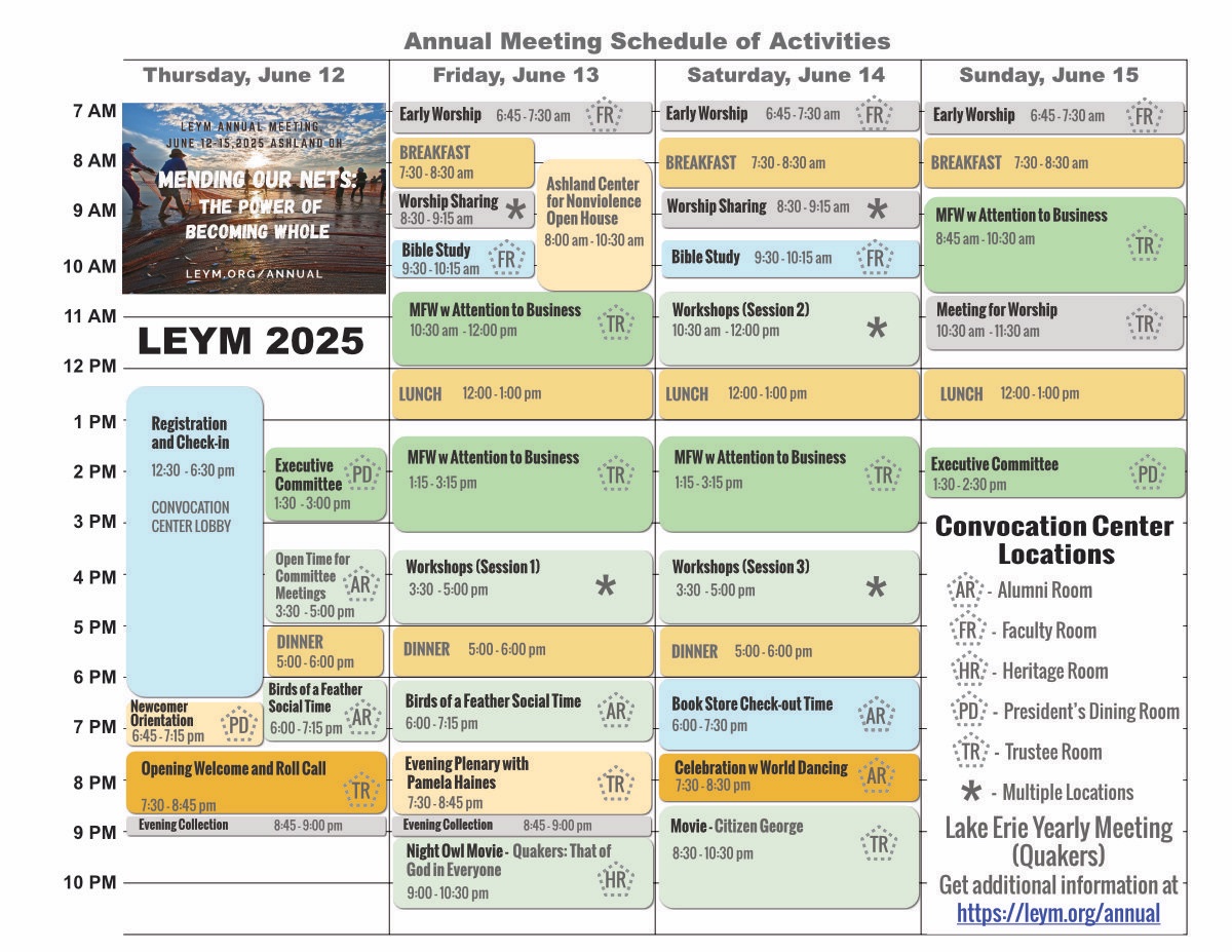 2025 Meeting Schedule