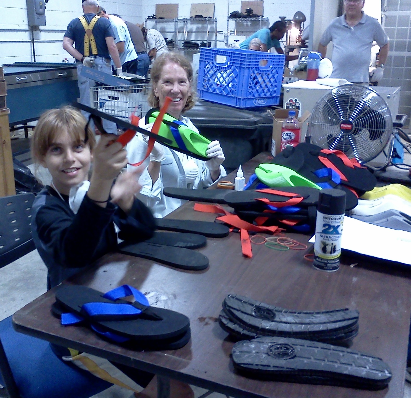 LEYM Work Team Making Shoes Detroit 2014