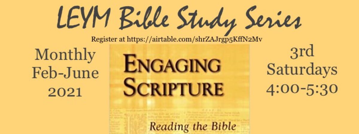 New Bible Study Program Begins February 20th
