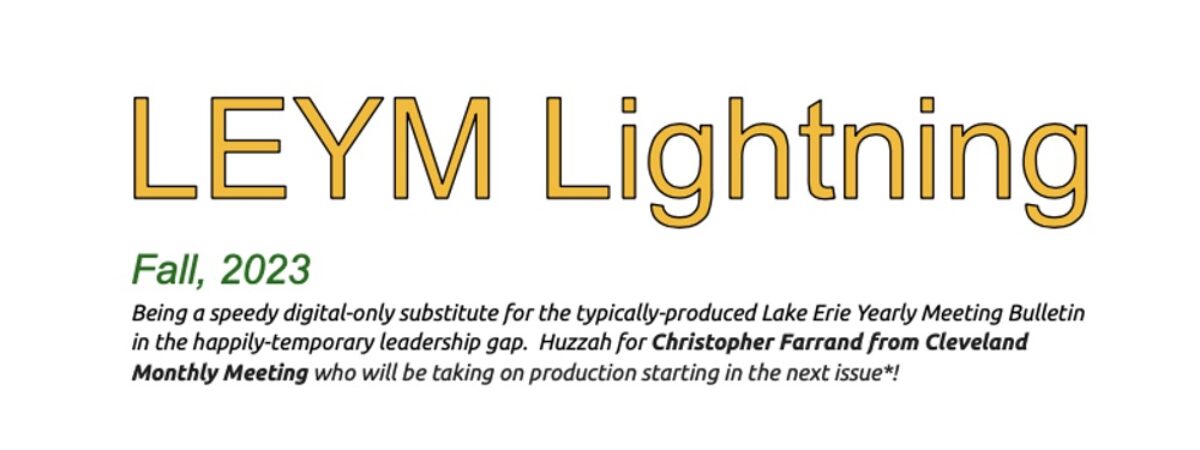 LEYM Lightning Stand-in Bulletin Released