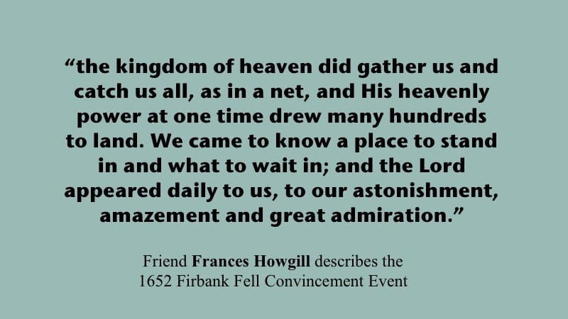 Quote from Frances Howgill