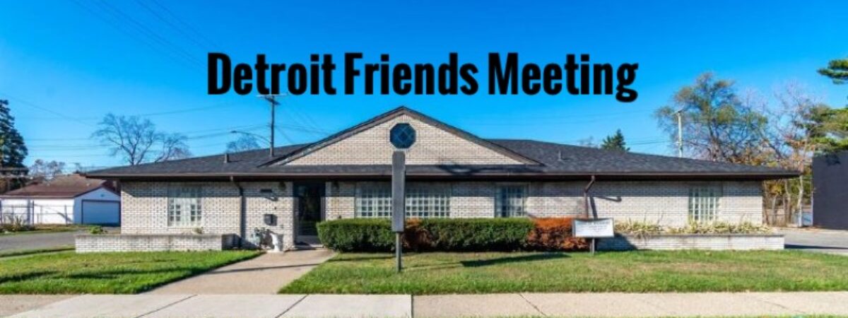 Detroit Friends Meeting 100th Anniversary